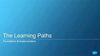 The Learning Paths
Foundations & Implementation
 