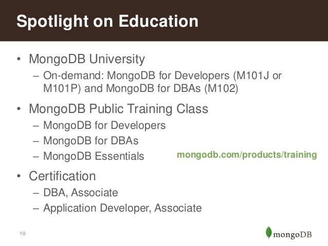 Mongodb university certificate Certificates will include a unique license number that can be verified through MongoDB University's website. According to The Group's analysis of LinkedIn® member profiles, MongoDB is the most popular NoSQL database and now accounts for 49 percent of all mentions of NoSQL technologies.