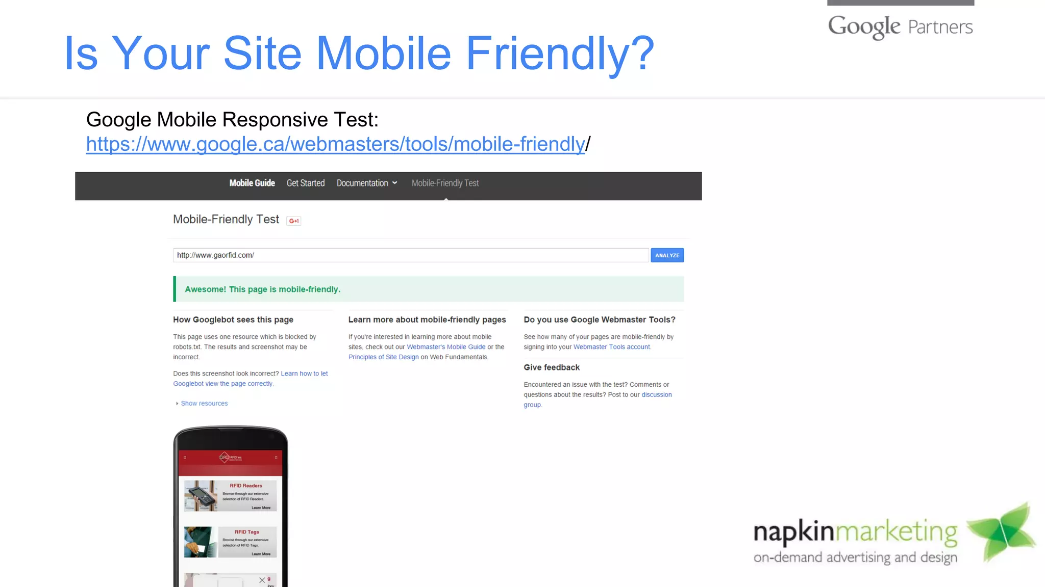 Is Your Site Mobile Friendly?
Google Mobile Responsive Test:
https://www.google.ca/webmasters/tools/mobile-friendly/
 