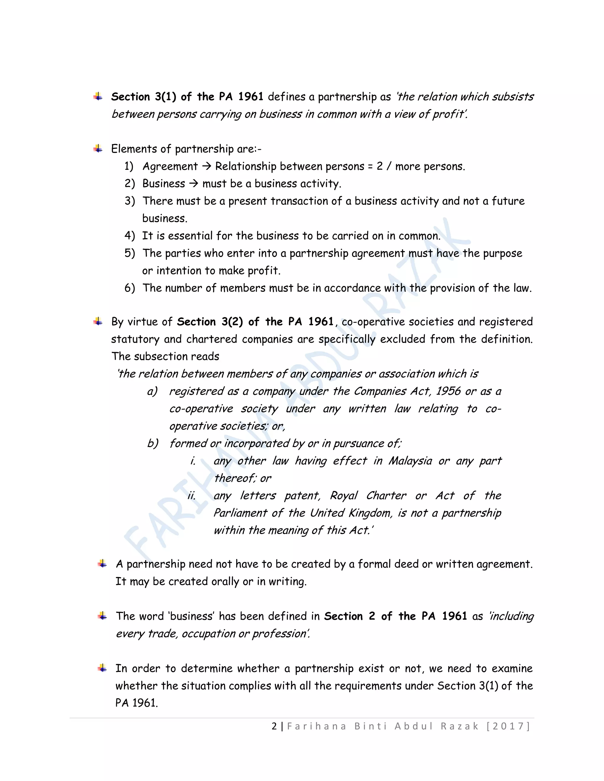 Introduction to Law of Partnership | PDF