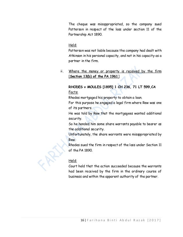 Introduction to Law of Partnership