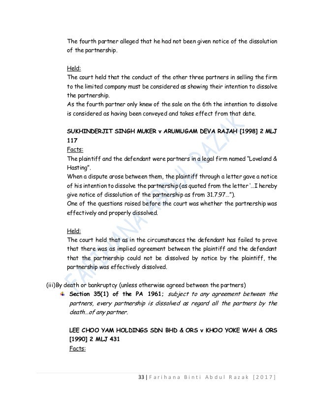 Landmark judgements on partnership act picture