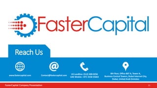 FasterCapital partnership model | PPTX