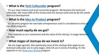FasterCapital partnership model | PPTX