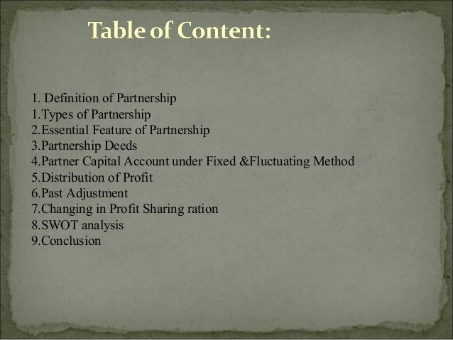 Partnership Accounting Partnership Accounting