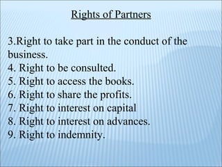 Basic Rights Partnership Partnership Act | PPT
