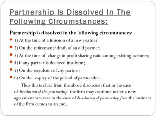 Partnership act PPT Bankruptcy Business Banking Finance