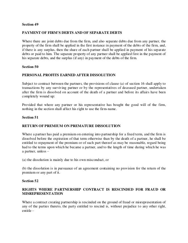 51 49 partnership agreement template