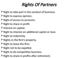 Basic Rights Partnership Partnership Act, 1932.pptx for MBA students | PPTX