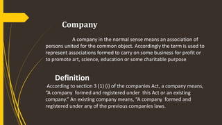 Merits of company
 Large resources
 benefits of large scale operations
 Professional management
 Research and developm...