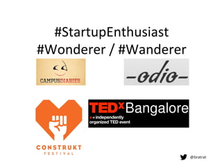 #StartupEnthusiast	
  
#Wonderer	
  /	
  #Wanderer	
  
Audio Solutions For Aw
odio.me
 