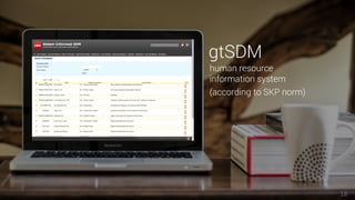 18
human resource
information system
(according to SKP norm)
gtSDM
 