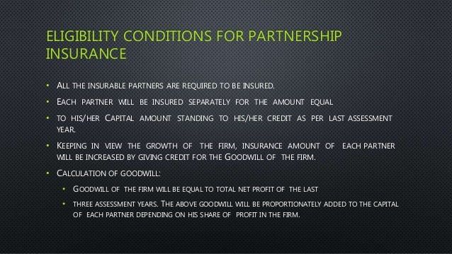 Partnership insurance