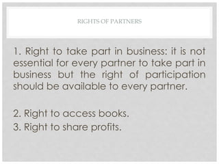 Basic Rights Partnership Comprehensive Guide to Partnership Law: Definitions, Types, Rights ...