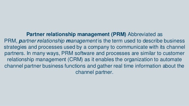 partnership management partnership relationship management