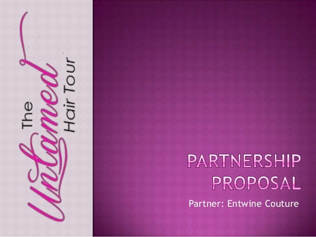 Partnership Proposal Entwine Couture