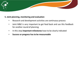 How can research partner with development partners better?