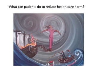 What can patients do to reduce health care harm?
 