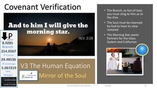 V3 The Human Equation
Brij Consulting, LLC Jean Marshall
• The Branch, as Son of God,
you must cling to Him as to
the Vine...