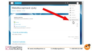 E: info@pragodata.cz T: +420 545 211 580W: www.moodlepartner.cz
 