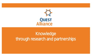 Knowledge
through research and partnerships
 
