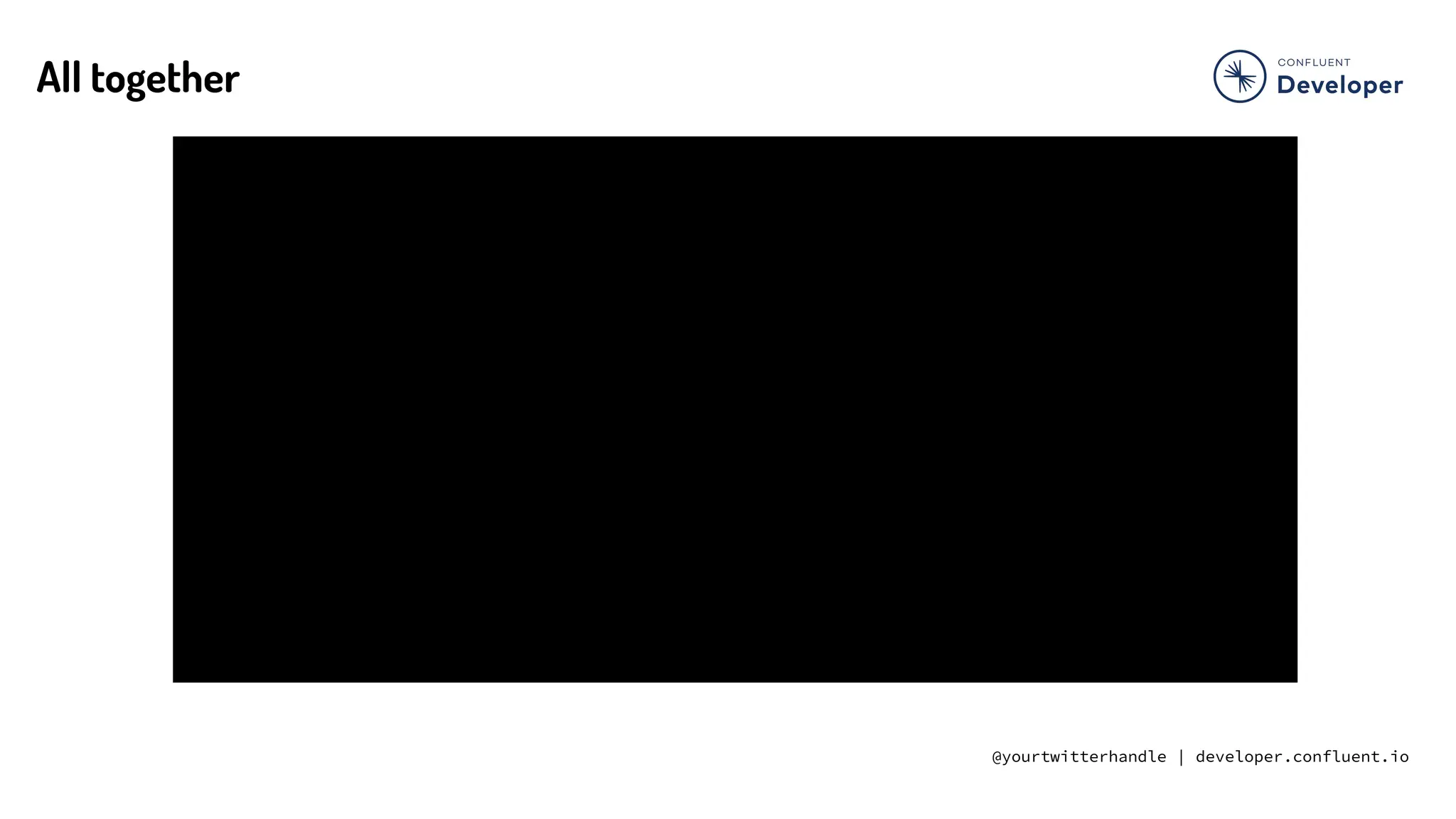 @yourtwitterhandle | developer.confluent.io
All together
 