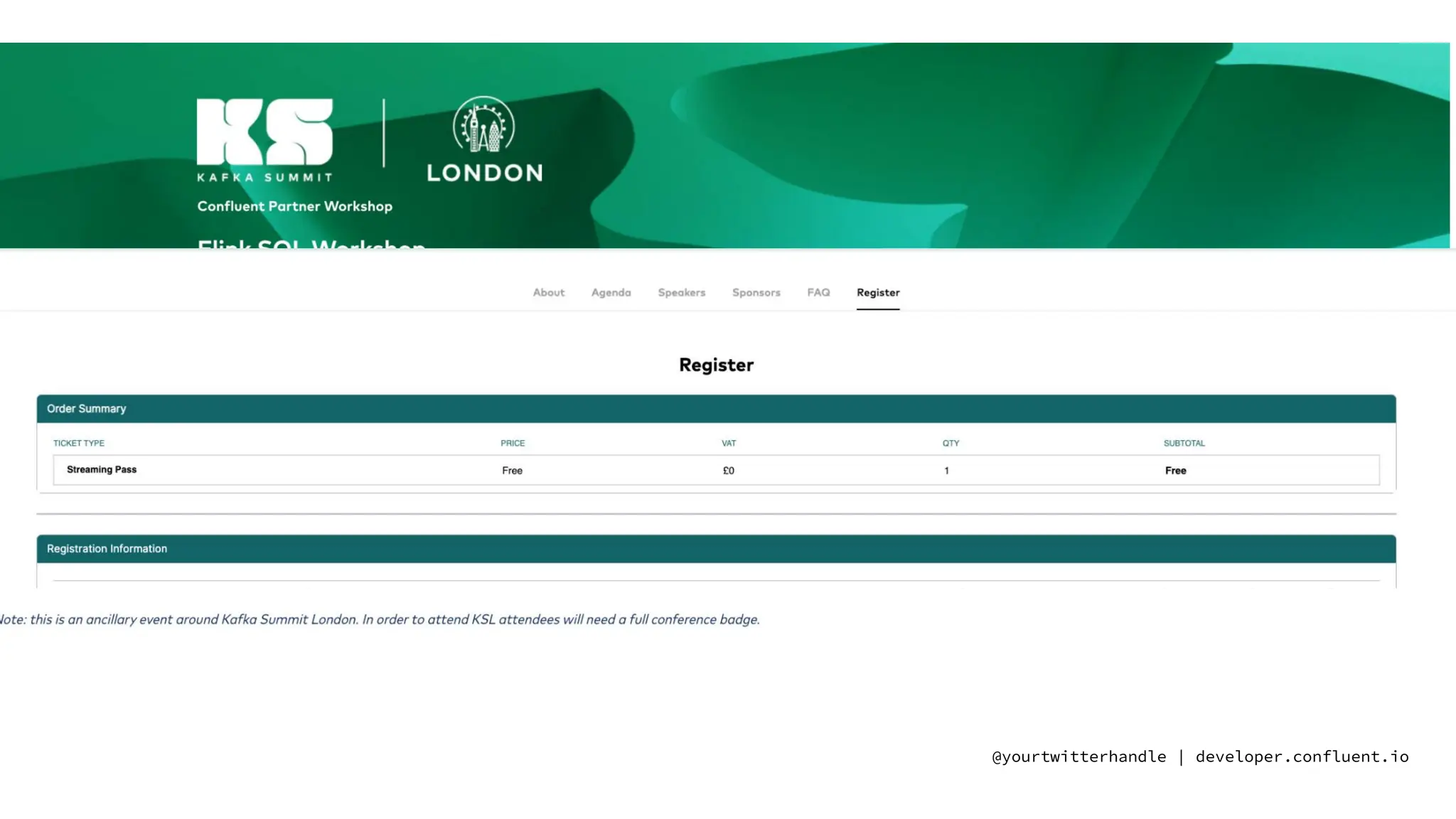 @yourtwitterhandle | developer.confluent.io
Starting soon…
STARTING SOOOOON..
Starting sooooon ..
 