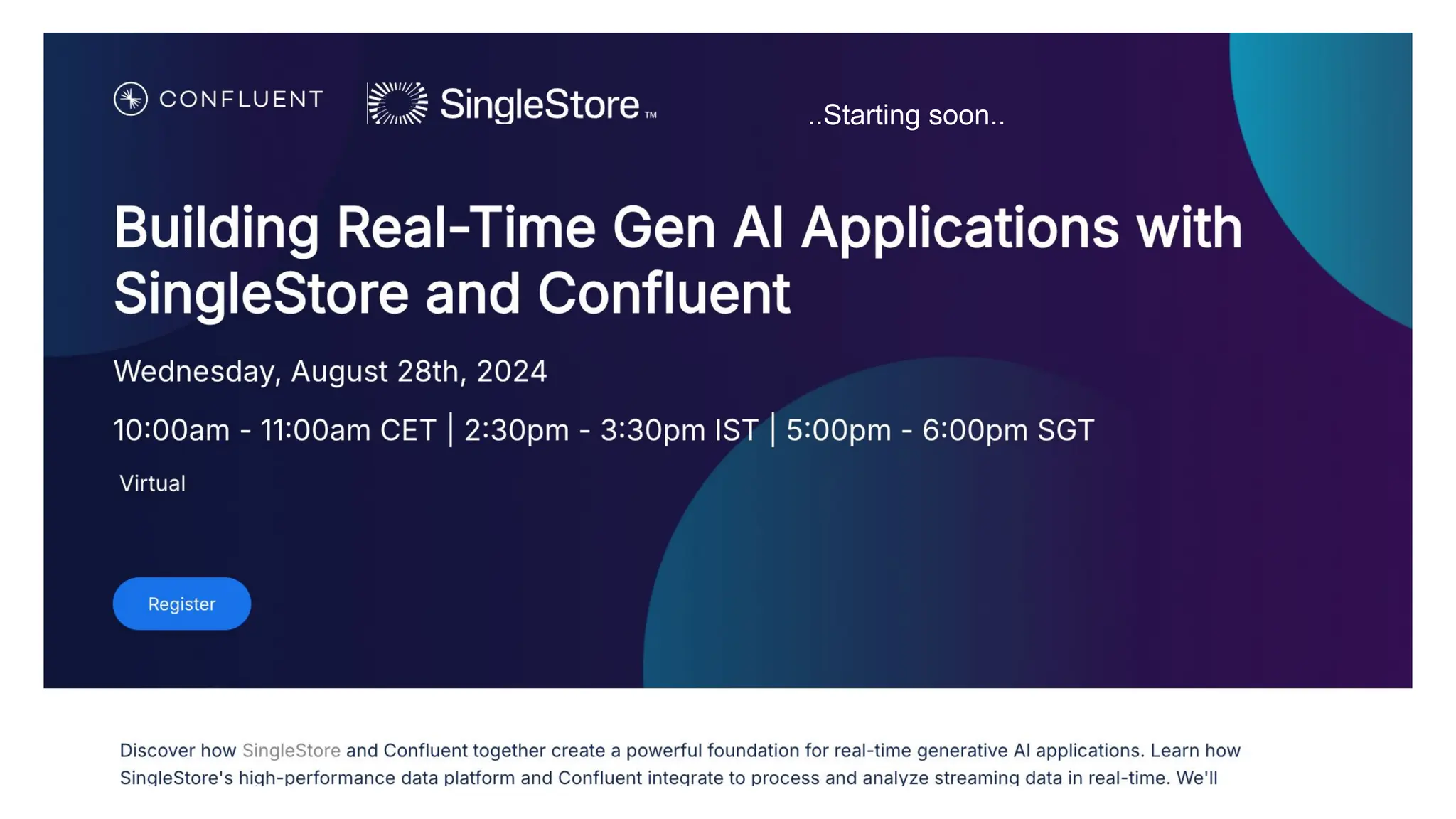 @yourtwitterhandle | developer.confluent.io
What are the best practices to debug client applications
(producers/consumers in general but also Kafka Streams
applications)?
Starting soon…
STARTING SOOOOON..
Starting sooooon ..
Starting soon…
Starting soon…
..Starting soon..
 