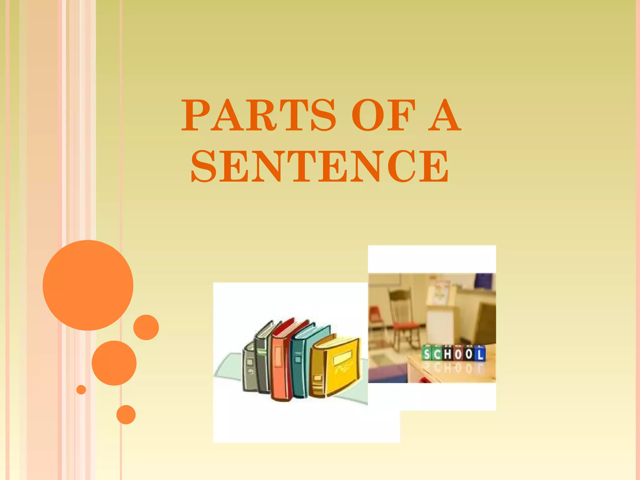 Parts of a Sentence | PPT