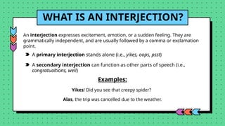 Interjection Point Part of Speech in English Language .pptx