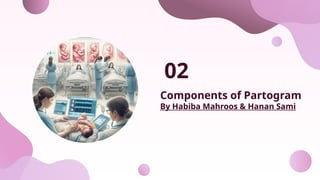 Components of Partogram
By Habiba Mahroos & Hanan Sami
02
 