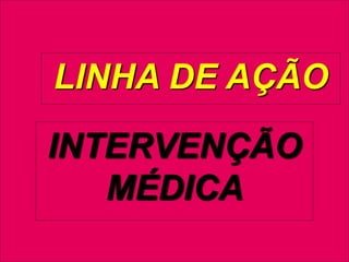 LINHA DE AÇÃO

INTERVENÇÃO
MÉDICA
Junho 2008/FEBRASGO

 