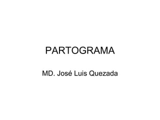 PARTOGRAMA 
MD. José Luis Quezada 
 
