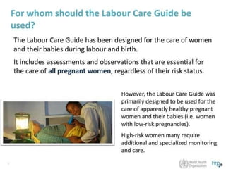Partograph  / WHO Labour Care Guide.pptx