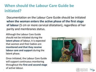 Partograph  / WHO Labour Care Guide.pptx