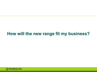How will the new range fit my business?
 