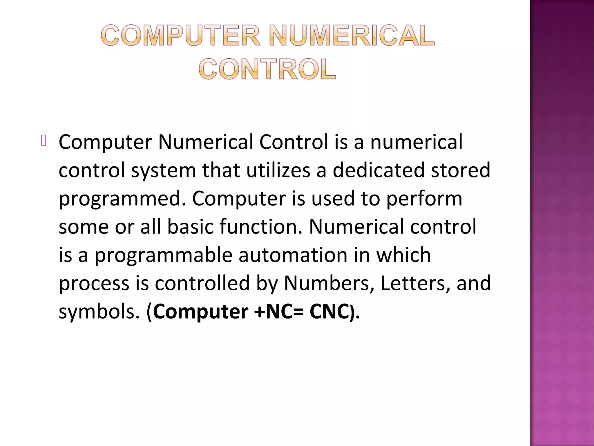 Part programming for nc machines | PPT