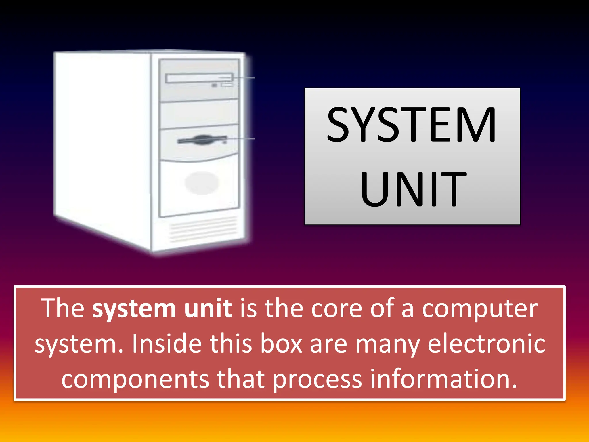 Parts and types of computers unit II study | PPTX