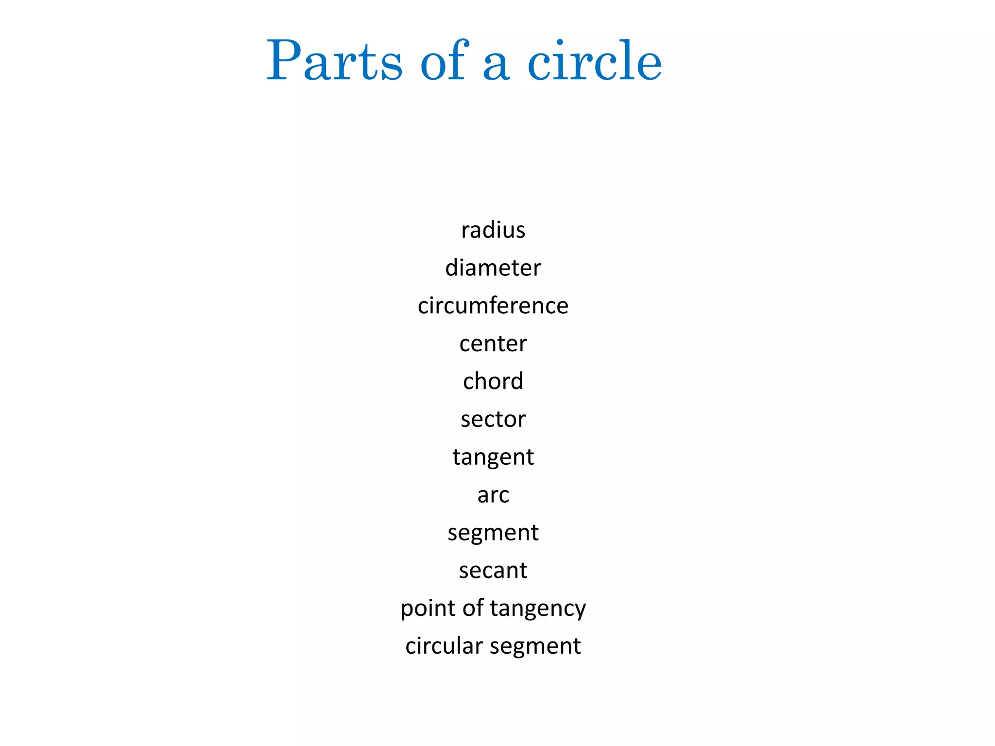 Parts of-a-circle | PPTX