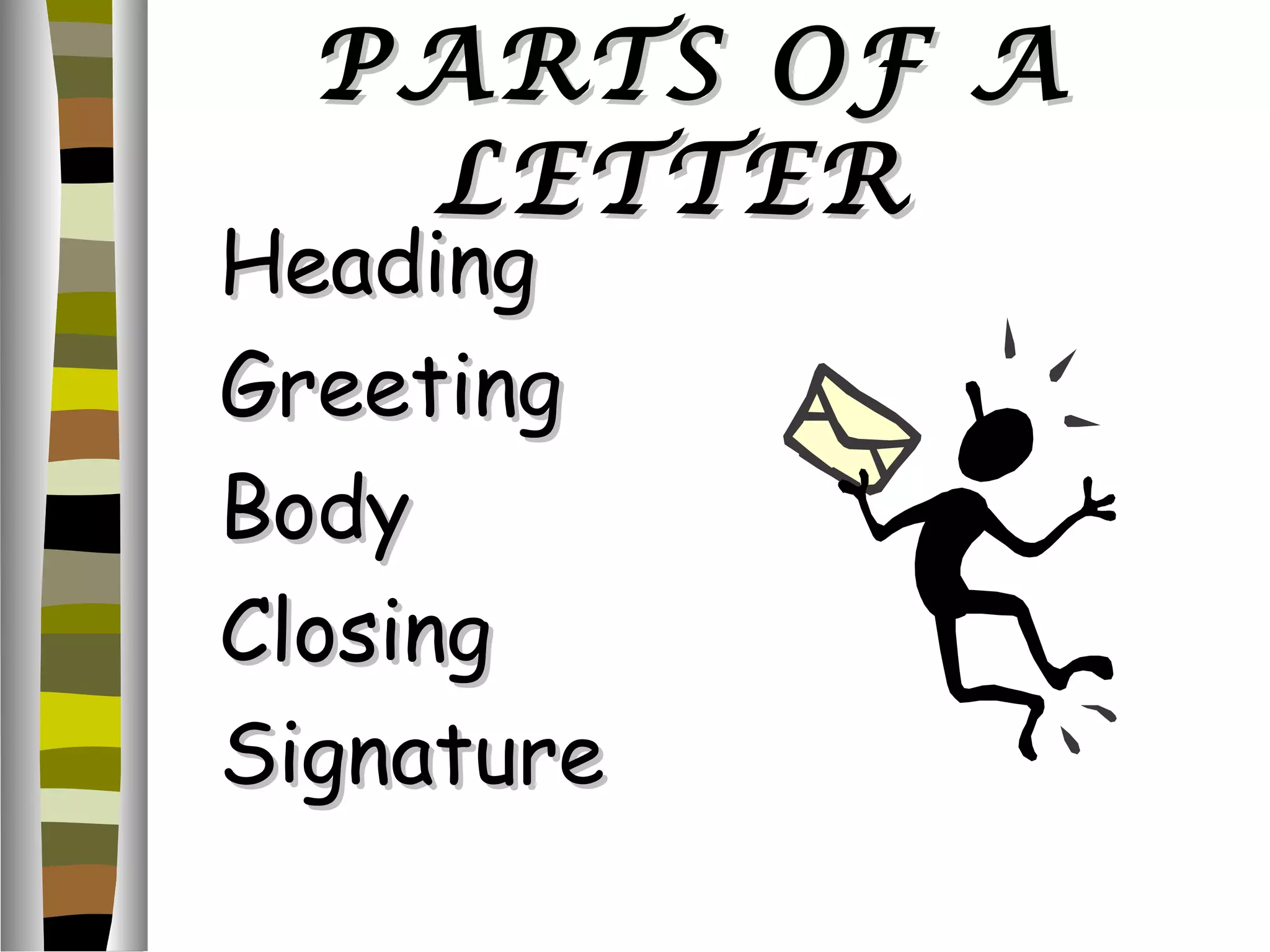 Parts of a letter | PPT