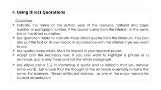 Comprehensive Guide to Writing and Citing Research Papers | PPTX