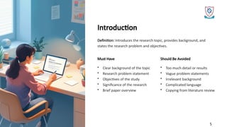 Introduction Back Ground Comprehensive Guide to Structuring a Research Paper for Academic ...