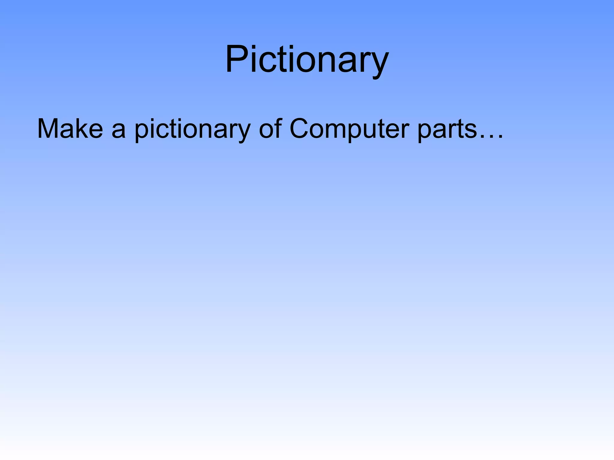 Parts Of Computers | PPT
