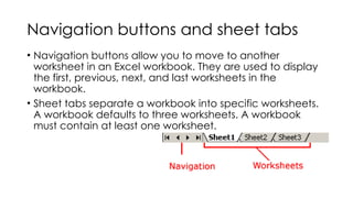 Comprehensive Guide to Microsoft Excel XP Interface and Navigation | PPTX