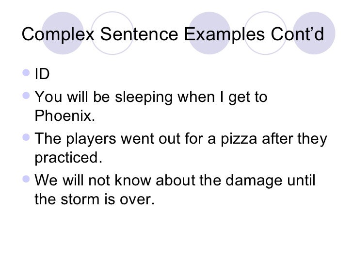 sentence structure examples
