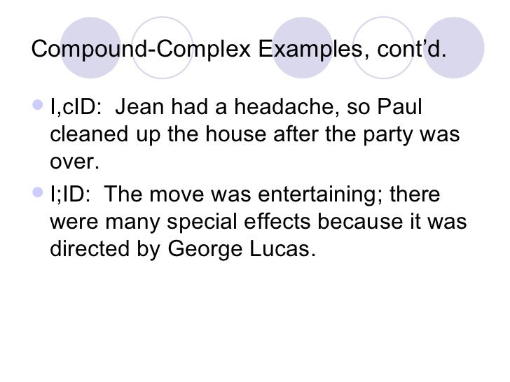 sentence structure examples