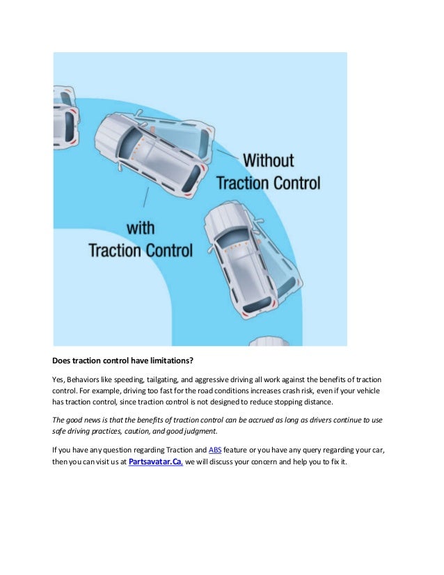 Partsavatar, CA - Traction control feature in cars
