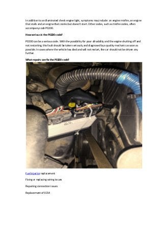 Fiat P0200 Injector Circuit Malfunction – JPIGAG