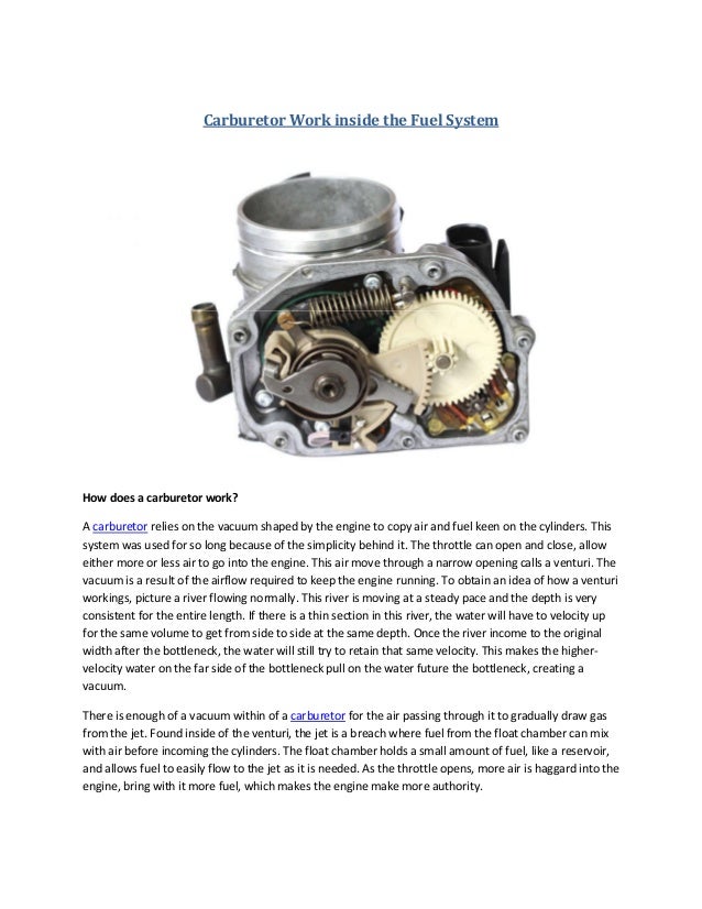 Partsavatar After Market Car Parts Canada Carburetor Work Inside T