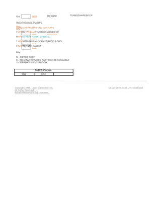 325D L CATERPILLAR EXCAVATOR PARTS CATALOG MANUAL PEH | PDF